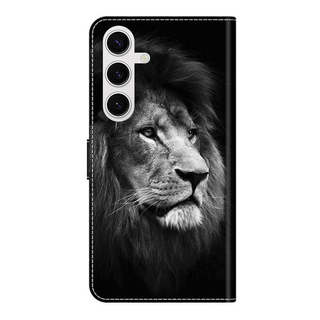 EIDERWOOD Samsung Galaxy S26+ (Plus) Kunstlæder Flip Cover m. Print - Løve