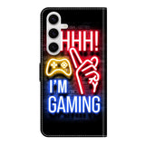 EIDERWOOD Samsung Galaxy S26+ (Plus) Kunstlæder Flip Cover m. Print - Neon