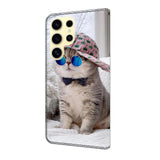 EIDERWOOD Samsung Galaxy S26 Ultra Kunstlæder Flip Cover m. Print - Kat