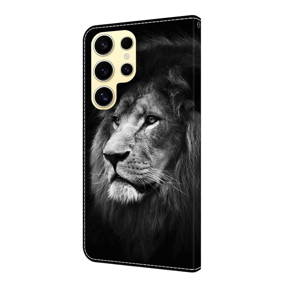 EIDERWOOD Samsung Galaxy S26 Ultra Kunstlæder Flip Cover m. Print - Løve