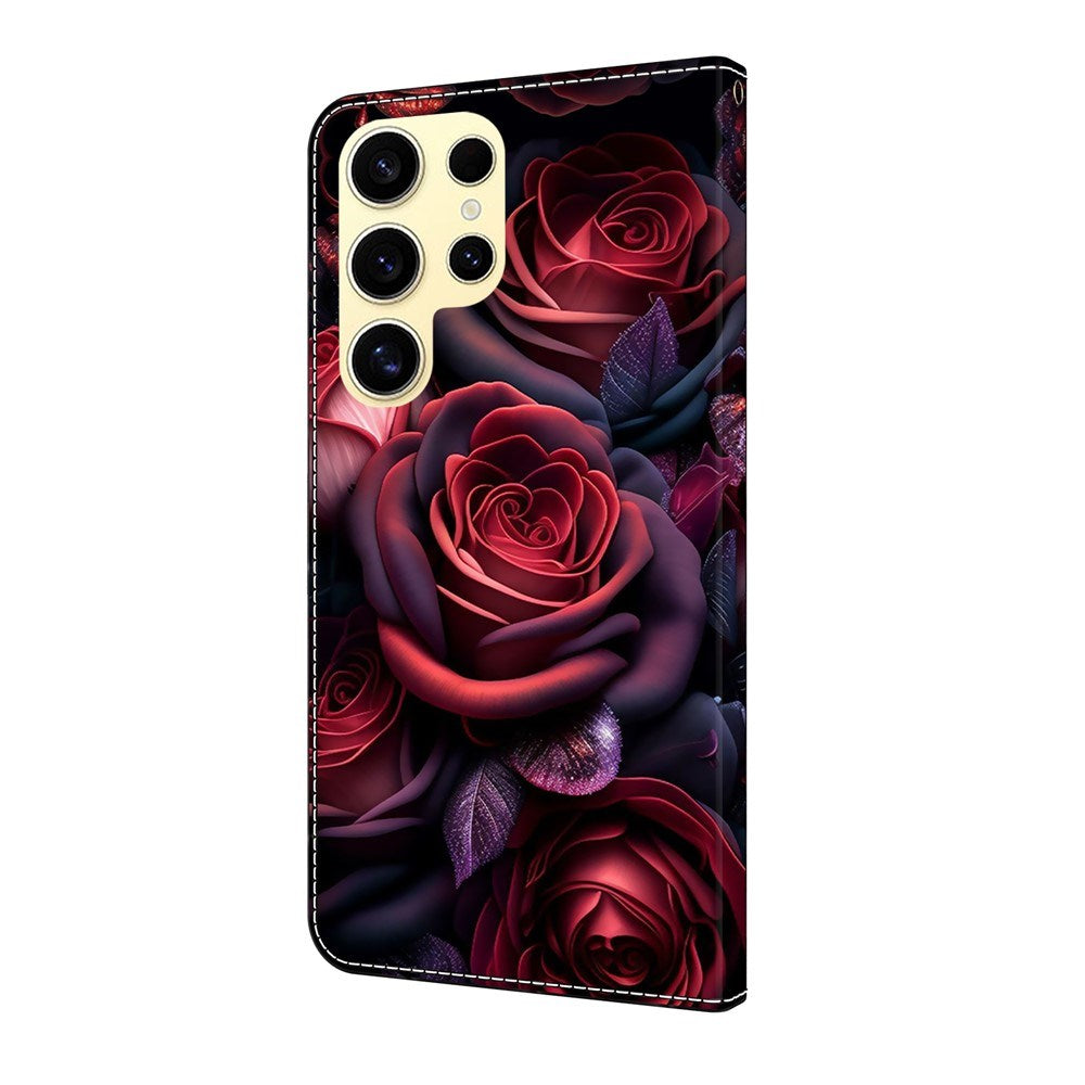 EIDERWOOD Samsung Galaxy S26 Ultra Kunstlæder Flip Cover m. Print - Roser