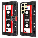 EIDERWOOD Samsung Galaxy S26 Ultra Kunstlæder Flip Cover m. Print - Kassettebånd