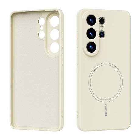 Samsung Galaxy S26 Ultra Silikone Mobil Cover - MagSafe Kompatibel - Beige