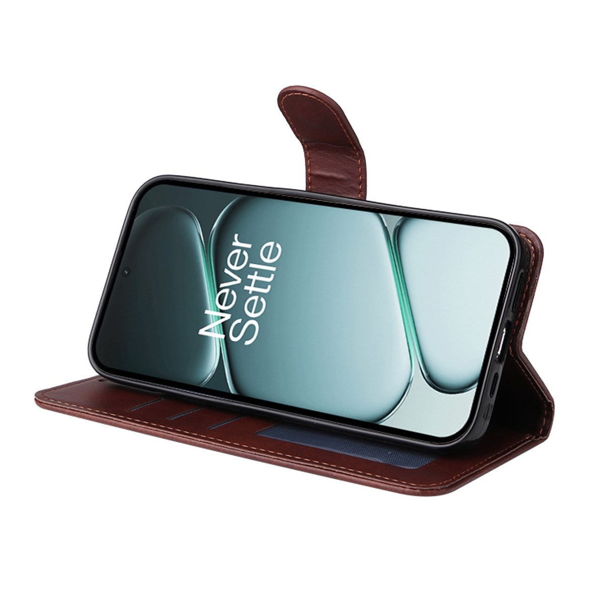 OnePlus 15R ENKAY - 2-i-1 Kunstlæder Cover inkl. Skærmbeskyttelsesglas - Blå