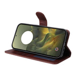 Motorola Edge 70 EIDERWOOD Kunstlæder Cover m. Skærmbeskyttelse og Strop - Brun