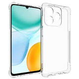 Honor X5c Plus Fleksibelt Plastik Mobil Cover med Stødabsorberende Hjørner - Gennemsigtig