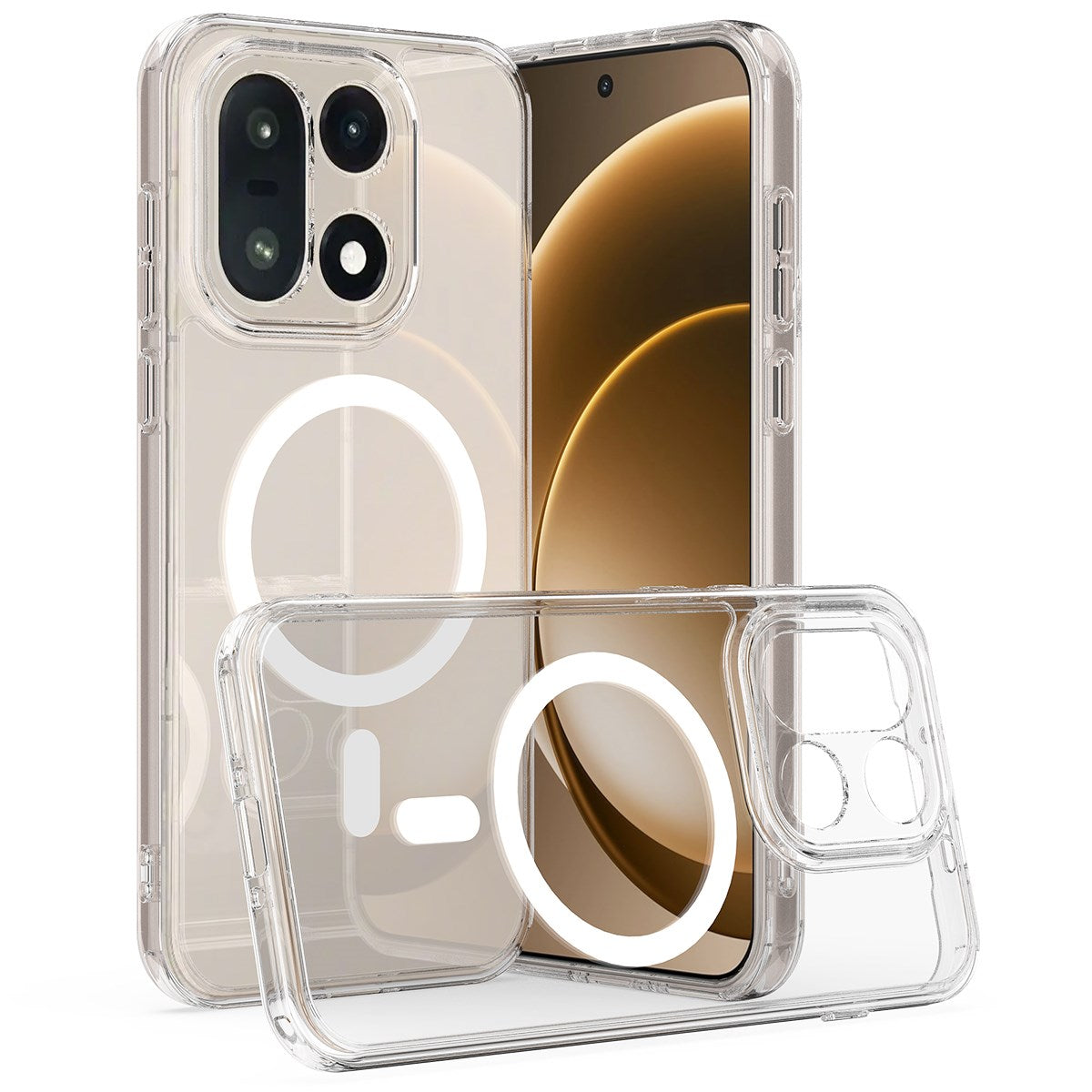 EIDERWOOD OnePlus 15 Hybrid Plastik Mobil Cover - MagSafe Kompatibel - Gennemsigtig