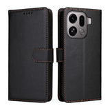 OPPO Find X9 Pro EIDERWOOD Kunstlæder Flip Cover - Strop - Sort