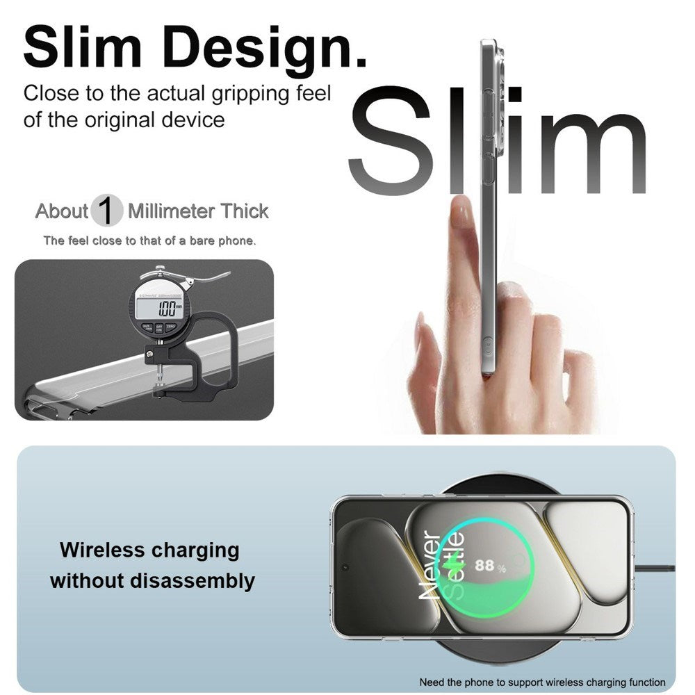 IMAK OnePlus 15R Fleksibel Plast Bagside Cover - Gennemsigtig