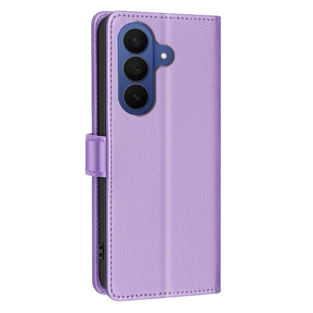 Samsung Galaxy S26+ (Plus) BINFEN Kunstlæder Flip Cover - RFID Blokering - Kortholder - Ståfunktion - Lilla