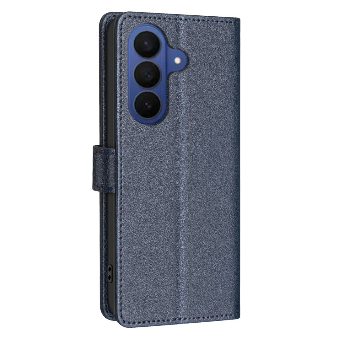 Samsung Galaxy S26+ (Plus) BINFEN Kunstlæder Flip Cover - RFID Blokering - Kortholder - Ståfunktion - Blå
