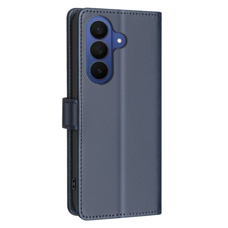 Samsung Galaxy S26+ (Plus) BINFEN Kunstlæder Flip Cover - RFID Blokering - Kortholder - Ståfunktion - Blå
