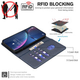 Samsung Galaxy S26+ (Plus) BINFEN Kunstlæder Flip Cover - RFID Blokering - Kortholder - Ståfunktion - Blå