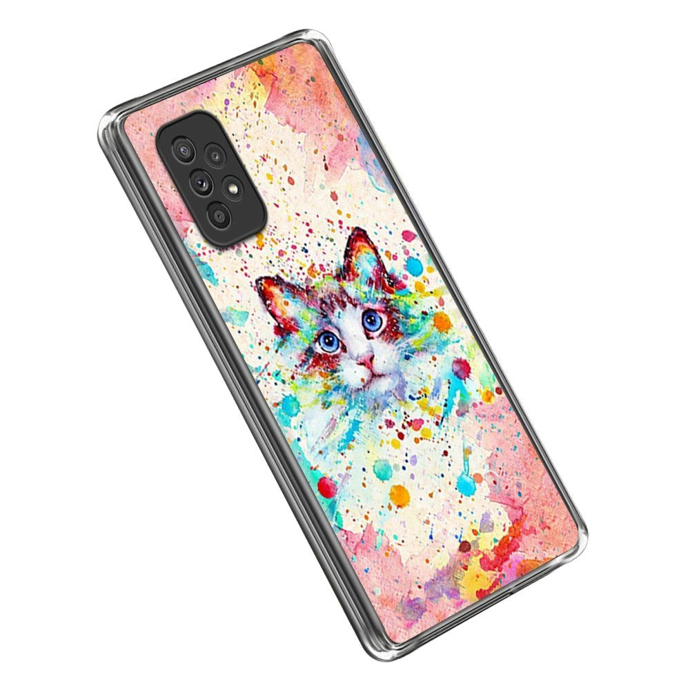 Samsung Galaxy A23 / A23 (5G) Fleksibelt Cover i TPU Plast - Sød Kat