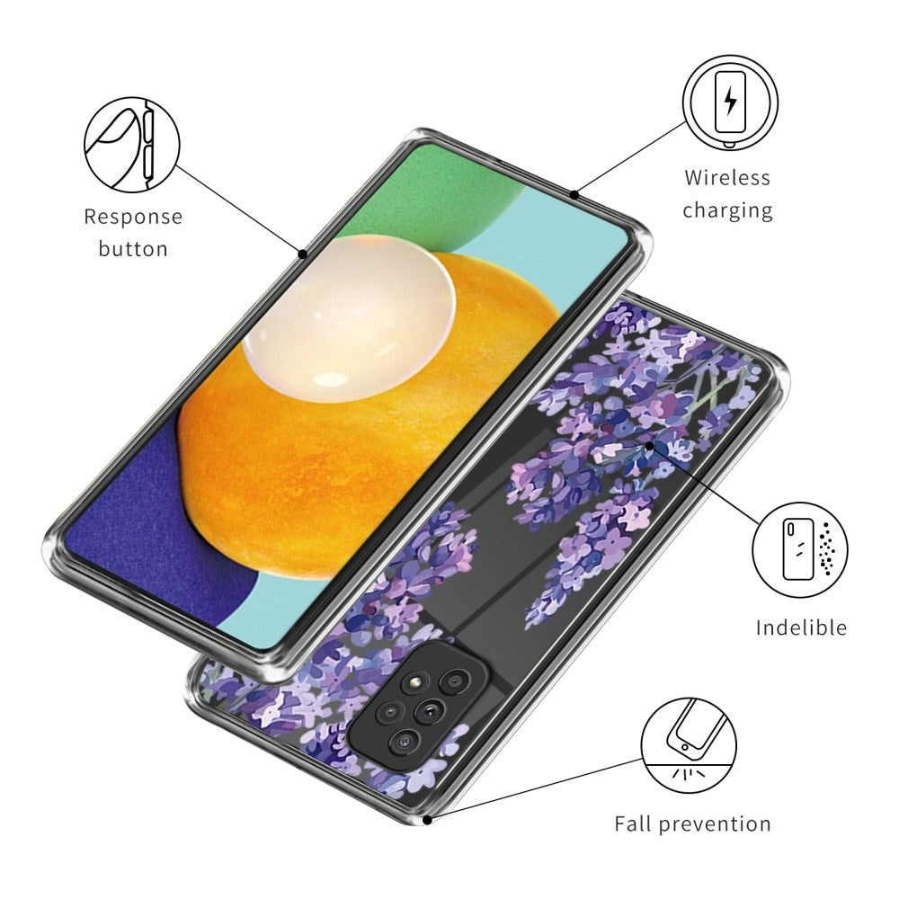 Samsung Galaxy A23 / A23 (5G) Fleksibelt Cover i TPU Plast - Blomster