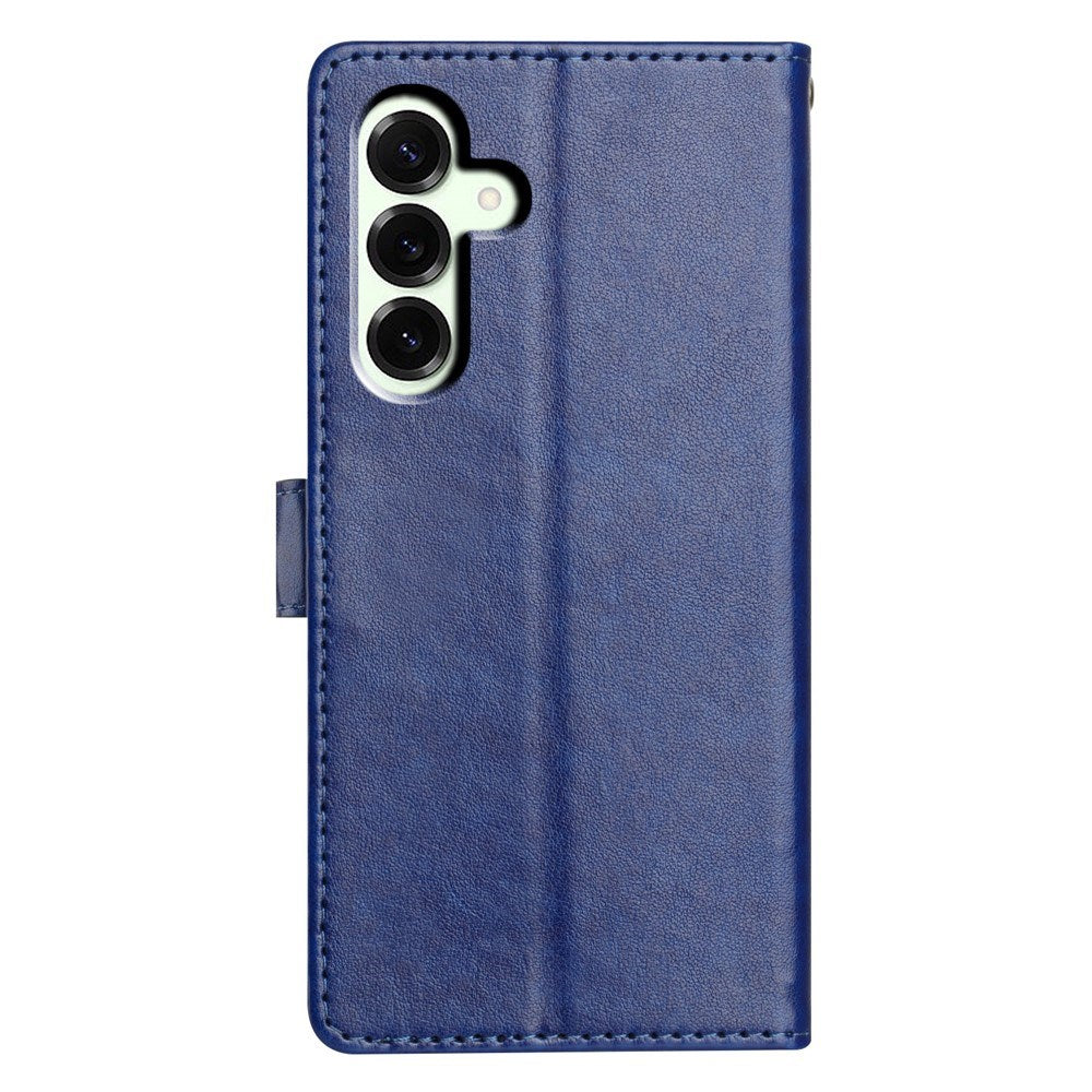 Samsung Galaxy A27 EIDERWOOD Kunstlæder Flip Cover - Strop - Blå