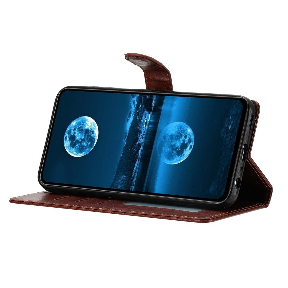 Samsung Galaxy A27 EIDERWOOD Kunstlæder Flip Cover - Strop - Brun
