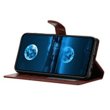 Samsung Galaxy A27 EIDERWOOD Kunstlæder Flip Cover - Strop - Brun