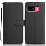 Google Pixel 10a EIDERWOOD Kunstlæder Flip Cover m. Strop - Sort