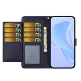 Google Pixel 10a EIDERWOOD Kunstlæder Flip Cover m. Strop - Blå