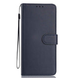 Google Pixel 10a EIDERWOOD Kunstlæder Flip Cover m. Strop - Blå