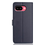 Google Pixel 10a EIDERWOOD Kunstlæder Flip Cover m. Strop - Blå