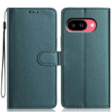 Google Pixel 10a EIDERWOOD Kunstlæder Flip Cover m. Strop - Grøn