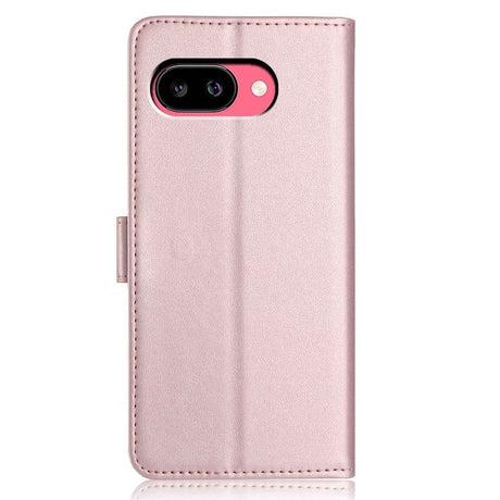 Google Pixel 10a EIDERWOOD Kunstlæder Flip Cover m. Strop - Rose Gold