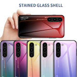 Samsung Galaxy S23+ (Plus) Glas Bagside Cover - Hello - Lilla