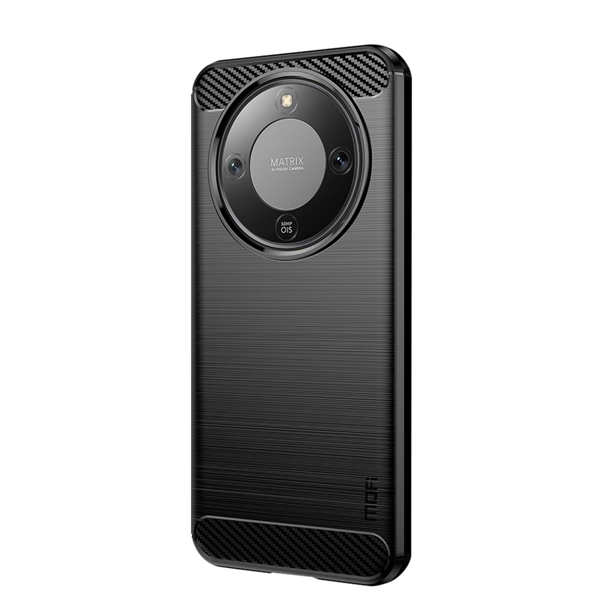 Honor Magic8 Lite MOFI Brushed Carbon Fiber Plast Mobilcover - Sort