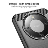 Honor Magic8 Lite MOFI Brushed Carbon Fiber Plast Mobilcover - Blå