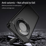 Honor Magic8 Lite MOFI Brushed Carbon Fiber Plast Mobilcover - Blå