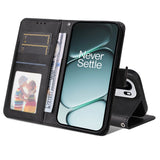 OnePlus 15R EIDERWOOD Kunstlæder Flip Cover - Strop - Sort