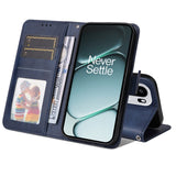 OnePlus 15R EIDERWOOD Kunstlæder Flip Cover - Strop - Blå