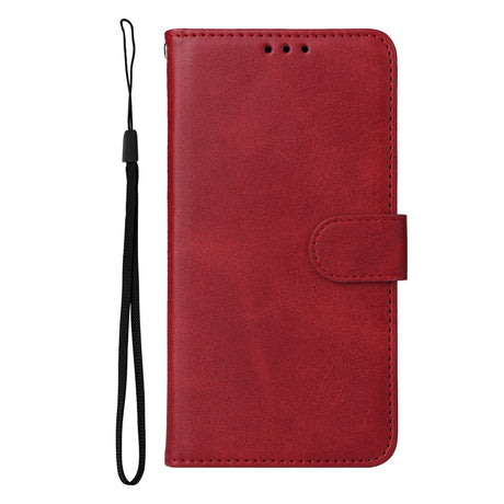 OnePlus 15R EIDERWOOD Kunstlæder Flip Cover - Strop - Rød