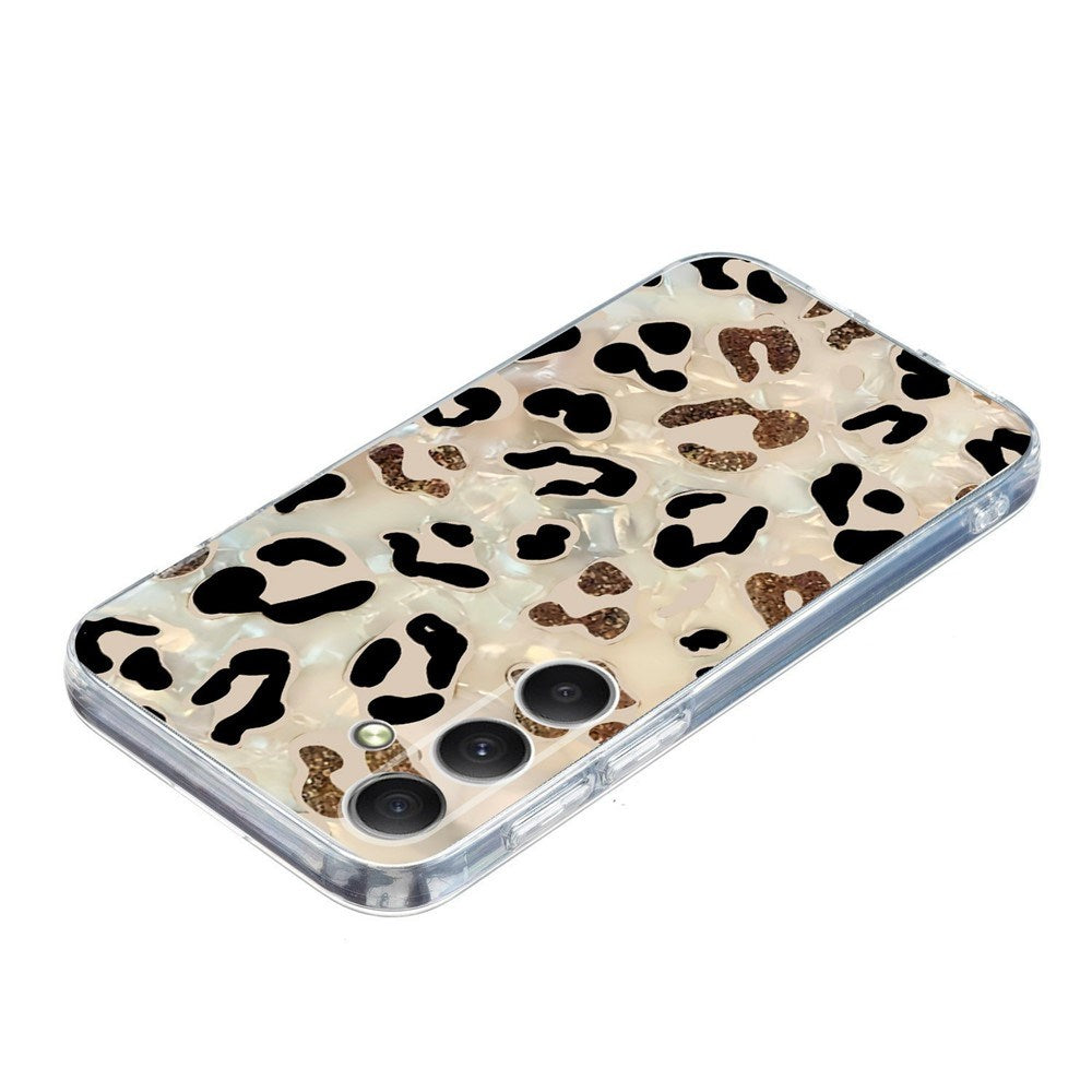 EIDERWOOD Samsung Galaxy A57 Fleksibelt Plast Bagside Cover m. Mønster - Leopard