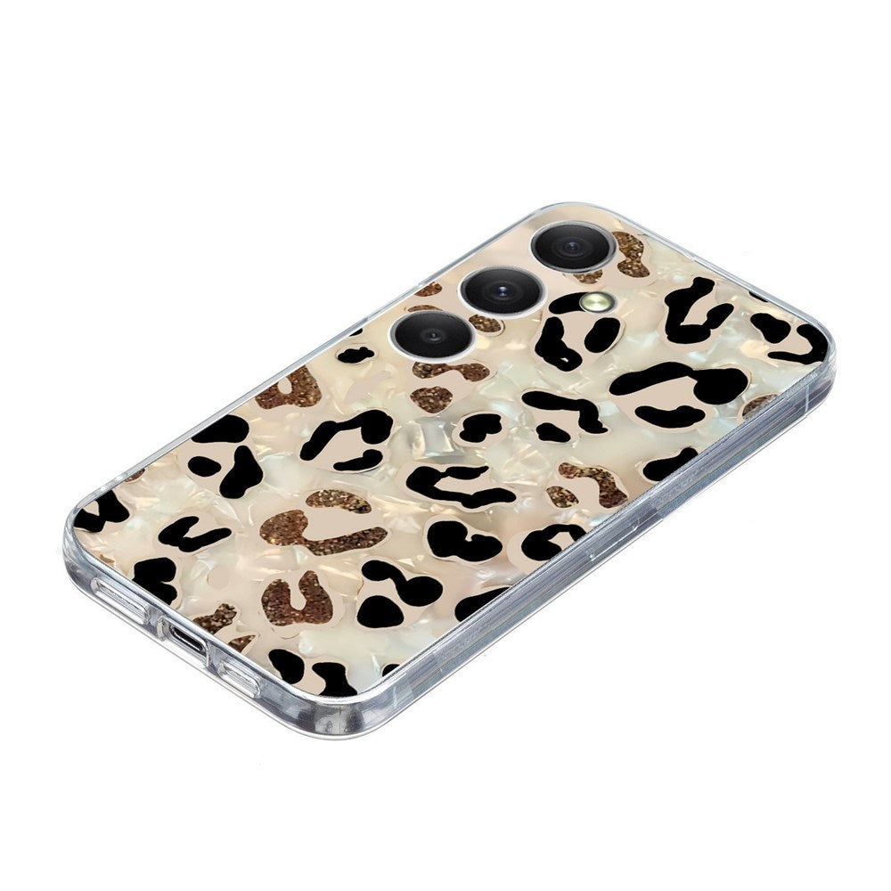 EIDERWOOD Samsung Galaxy A57 Fleksibelt Plast Bagside Cover m. Mønster - Leopard