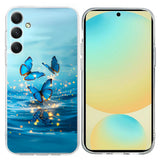 EIDERWOOD Samsung Galaxy A57 Fleksibelt Plast Bagside Cover m. Mønster - Blå Sommerfugle