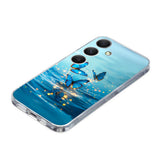 EIDERWOOD Samsung Galaxy A57 Fleksibelt Plast Bagside Cover m. Mønster - Blå Sommerfugle