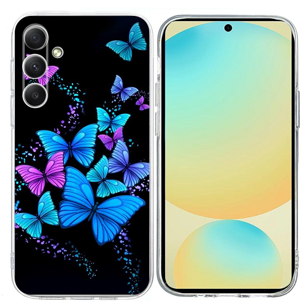 EIDERWOOD Samsung Galaxy A57 Fleksibelt Plast Bagside Cover m. Mønster - Sommerfugle