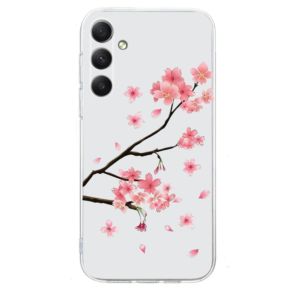 EIDERWOOD Samsung Galaxy A57 Fleksibelt Plast Bagside Cover m. Mønster - Blommeblomst