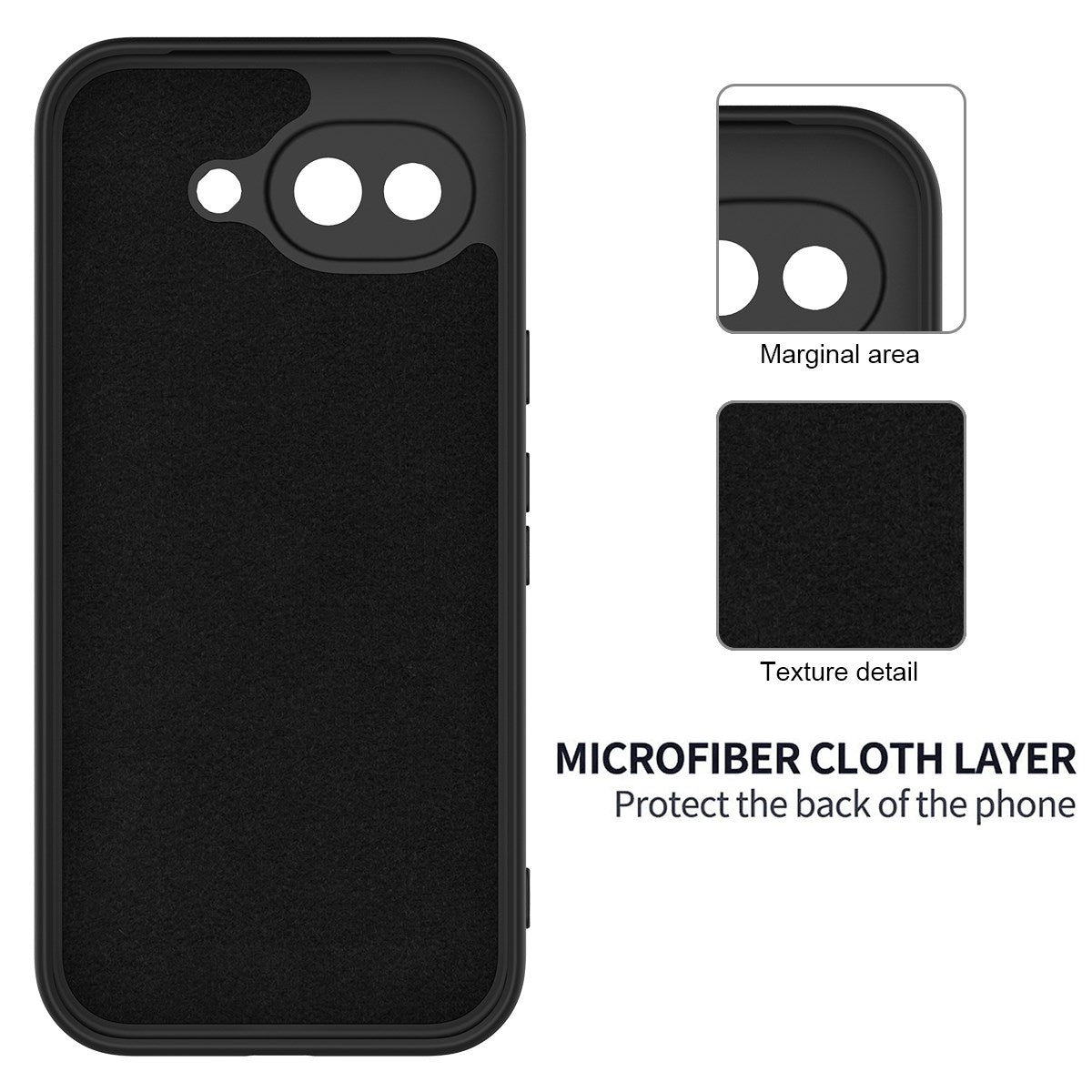 Google Pixel 10a EIDERWOOD Foret Silikone Bagside Cover m. Strop - Sort