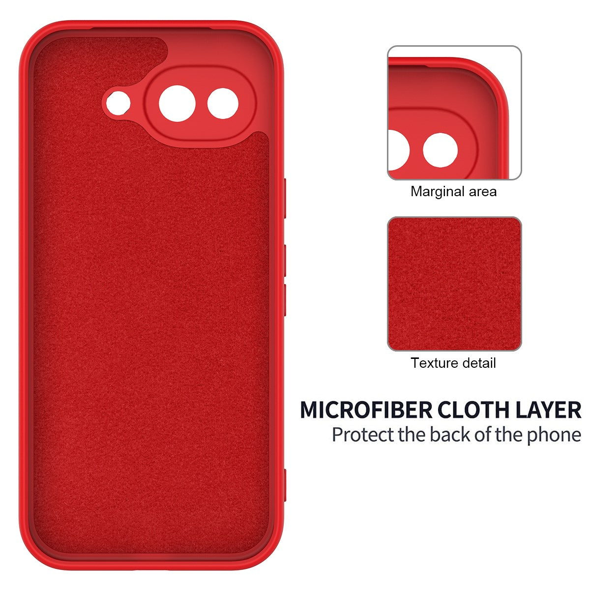 Google Pixel 10a EIDERWOOD Foret Silikone Bagside Cover m. Strop - Rød