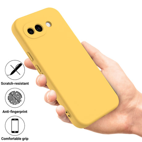 Google Pixel 10a EIDERWOOD Foret Silikone Bagside Cover m. Strop - Gul