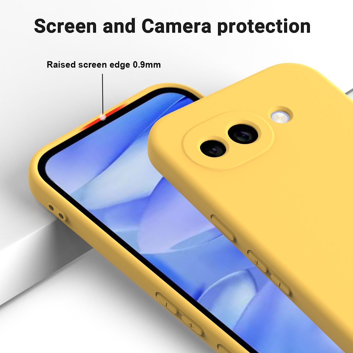 Google Pixel 10a EIDERWOOD Foret Silikone Bagside Cover m. Strop - Gul
