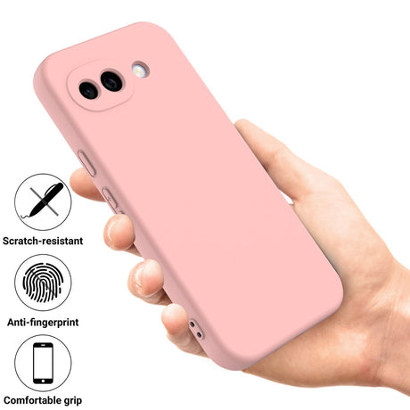 Google Pixel 10a EIDERWOOD Foret Silikone Bagside Cover m. Strop - Lyserød