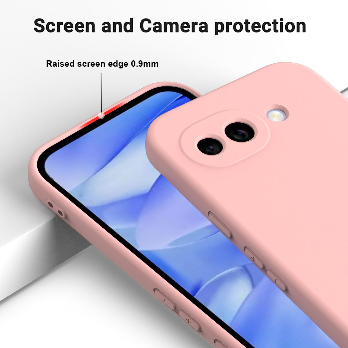 Google Pixel 10a EIDERWOOD Foret Silikone Bagside Cover m. Strop - Lyserød