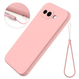 Google Pixel 10a EIDERWOOD Foret Silikone Bagside Cover m. Strop - Lyserød