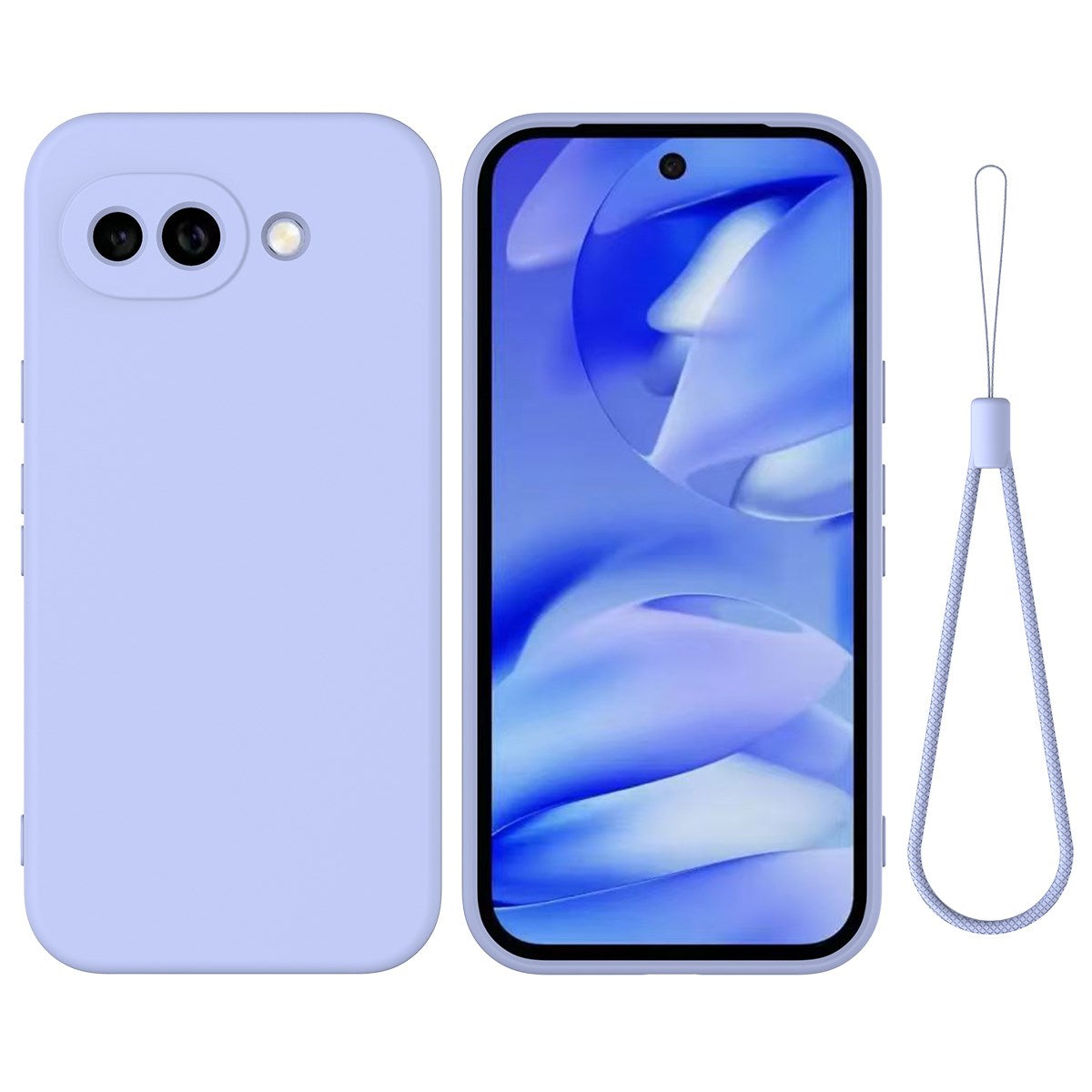 Google Pixel 10a EIDERWOOD Foret Silikone Bagside Cover m. Strop - Lilla