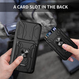 OPPO Find X9 Pro EIDERWOOD Håndværkercase - 360° Roterbar Camslider / Kickstand / Kortholder  - Sort